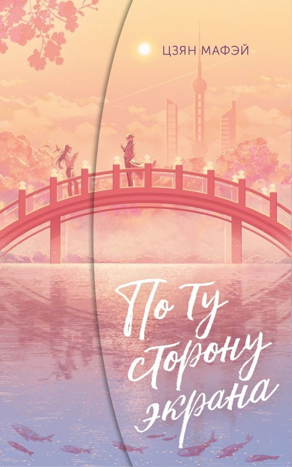 Обложка книги "По ту сторону экрана" — российский роман о любви и жизни, издание Sovabooks, изображение на фоне.