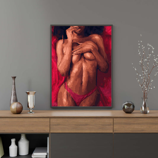 Картина по номерам Девушка на кровати