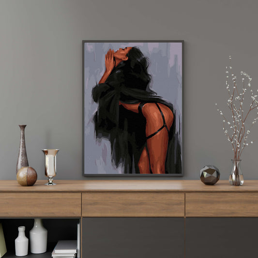 Картина по номерам Девушка в рубашке