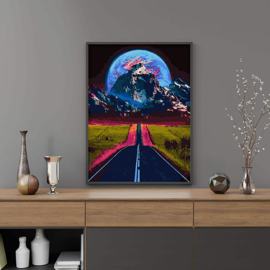 Картина по номерам Ночная дорога