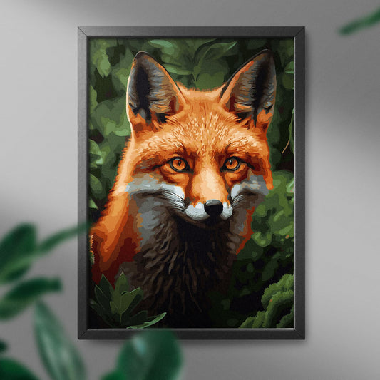 Картина по номерам Рыжая лиса