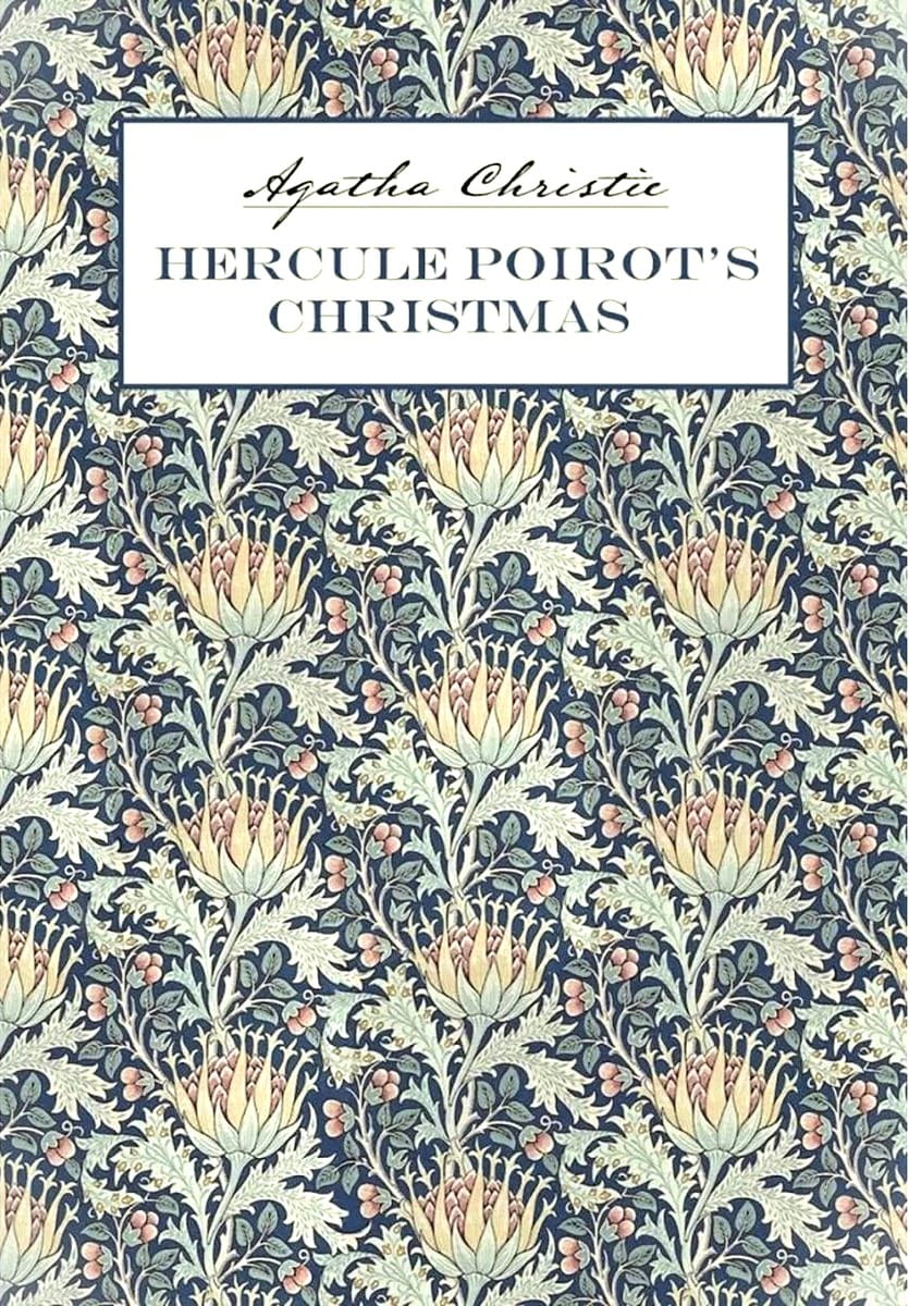 Изучение английского языка с книгой "Рождество Эркюля Пуаро" от SOVABOOKS, изображение обложки учебного материала.