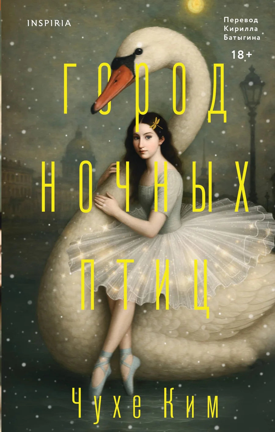 Обложка книги "Город ночных птиц" от Sovabooks, современная российская художественная литература, изображение на обложке