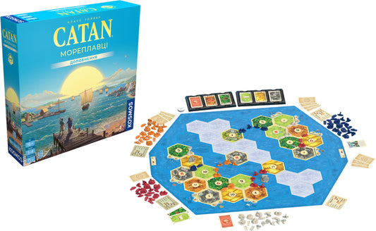Настольная игра CATAN. Мореплавці, стратегическая игра для развития и исследования морских путей, от Sovabooks.