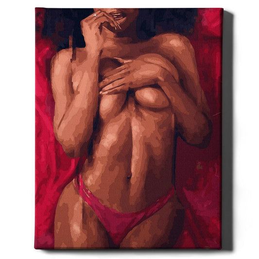 Картина по номерам Девушка на кровати