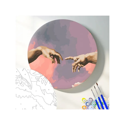 Книга Круглая картина по номерам Рука Адама - nan | SOVABOOKS