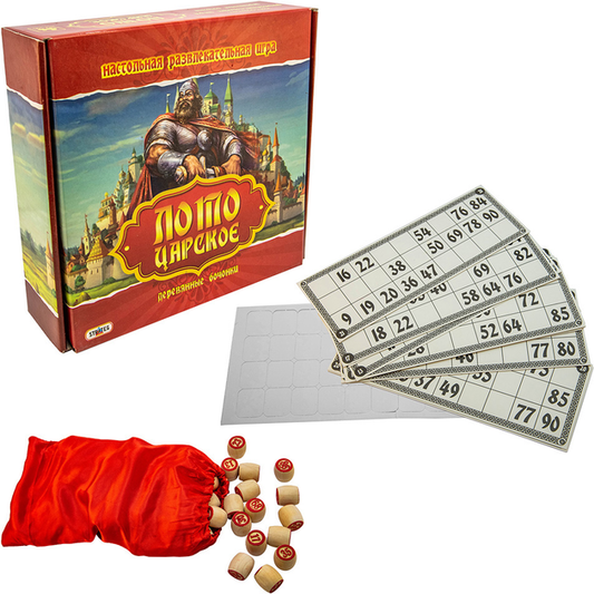 Лото з дерев'яними бочонками Царське