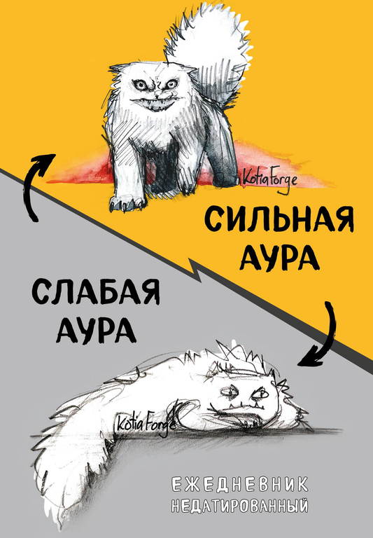 Книга Сильная аура/слабая аура. Ежедневник недатированный (А5, 72 л.) - Богданова Е.В. | SOVABOOKS