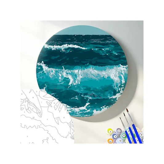 Книга Круглая картина по номерам Волны океана - nan | SOVABOOKS