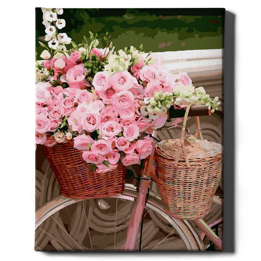 Картина по номерам Цветы в корзине