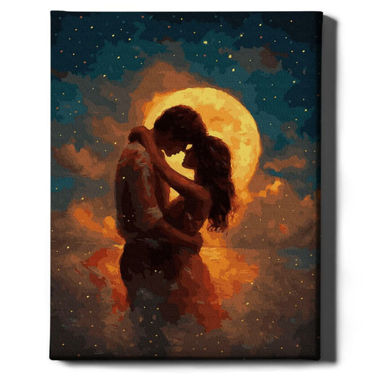 Картина по номерам Любовь под луной