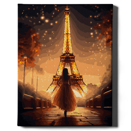Картина по номерам Париж в звездах