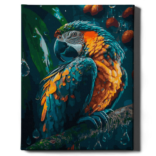 Картина по номерам Красивый попугай