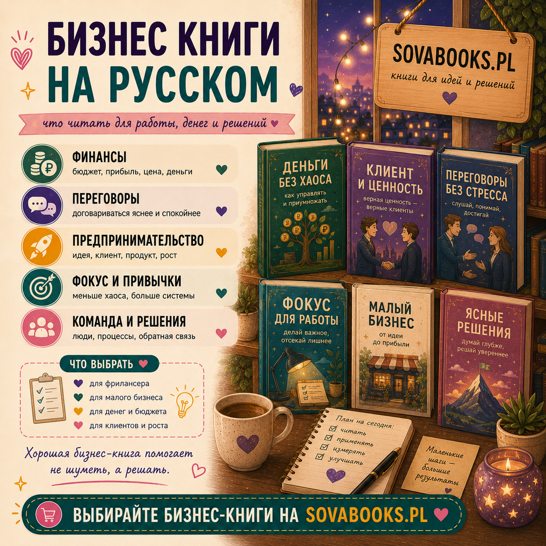 Бизнес книги на русском: что читать для работы, денег и решений