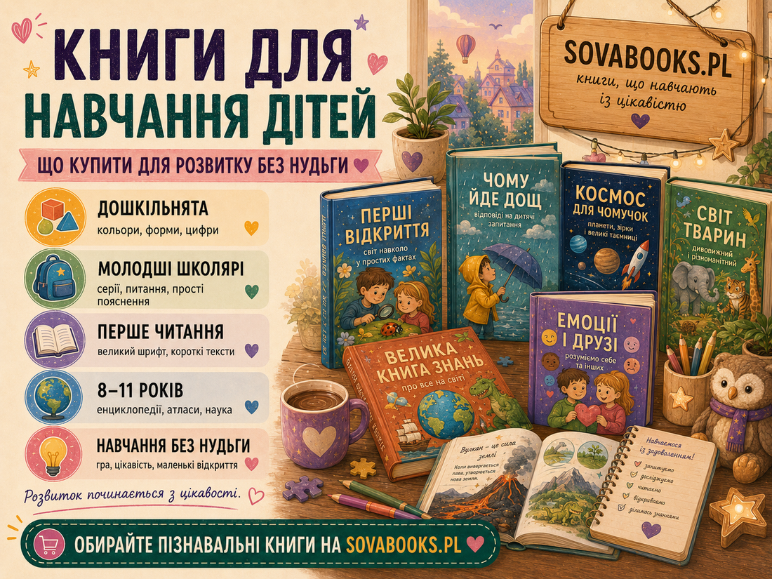 Книги для навчання дітей: що купити для розвитку без нудьги