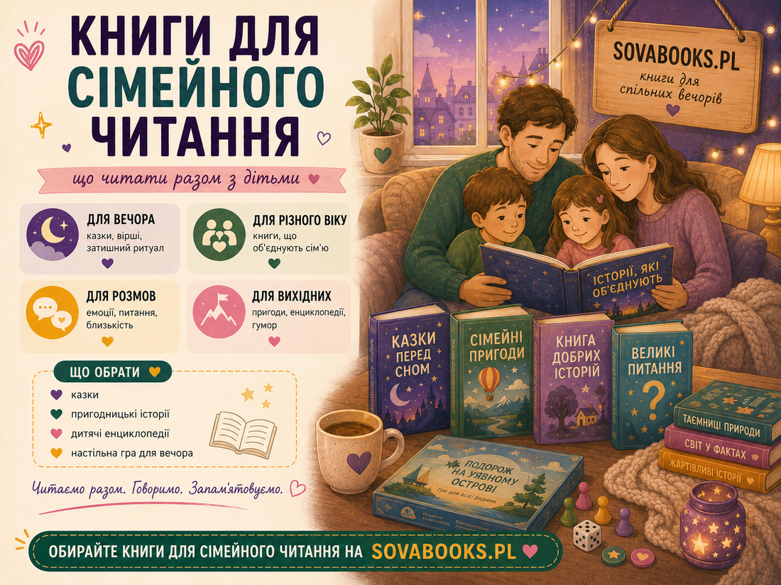 Книги для сімейного читання: що читати разом з дітьми