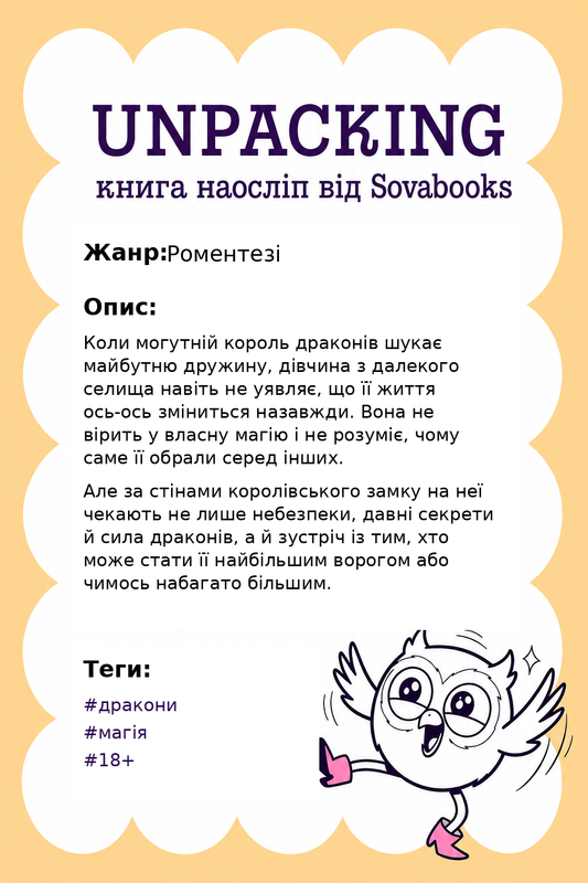 UNPACKING книга наосліп від SOVABOOKS -  Роментезі