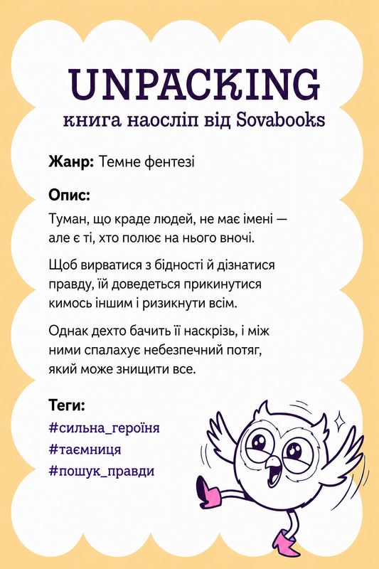 UNPACKING книга наосліп від SOVABOOKS -  Темне фентезі
