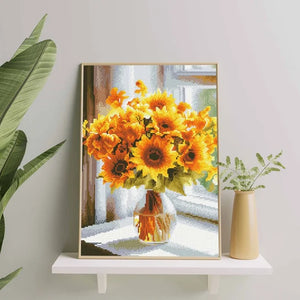 Алмазная мозаика Подсолнухи (40х50)