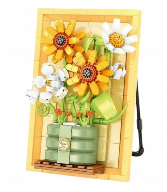 Конструктор «Цветы в вазе» — объемная картина из 562 элементов