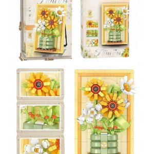 Конструктор «Цветы в вазе» — объемная картина из 562 элементов