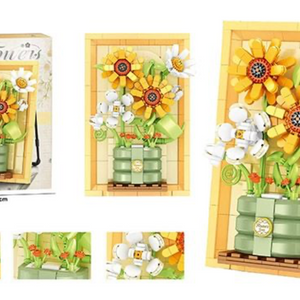 Конструктор «Цветы в вазе» — объемная картина из 562 элементов