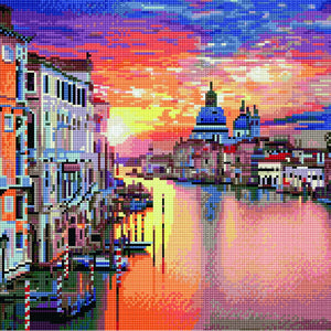Книга Алмазная мозаика Закат в Венеции (40х50 см) | SOVABOOKS