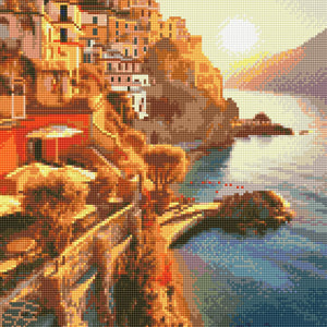 Книга Алмазная мозаика Над морем (40х50 см) | SOVABOOKS