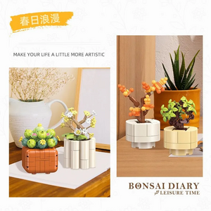 Набор конструкторов «Мини-суккуленты» (6 моделей, 520 деталей)