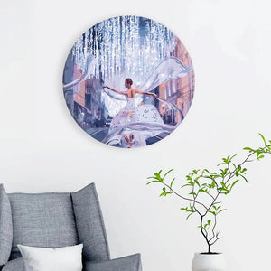 Круглая картина по номерам Балетник