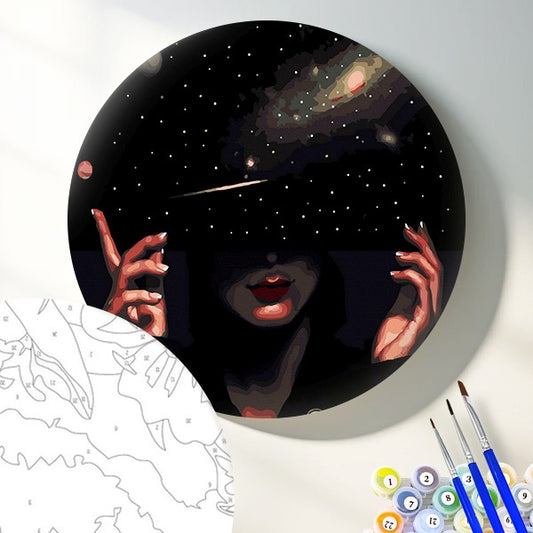 Круглая картина по номерам Стратег