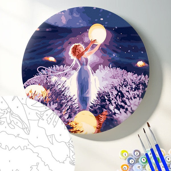 Круглая картина по номерам На Аллее Звезд