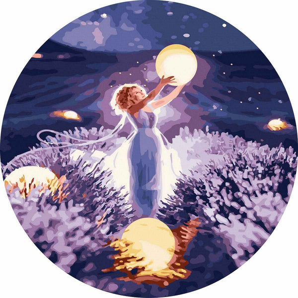 Круглая картина по номерам На Аллее Звезд