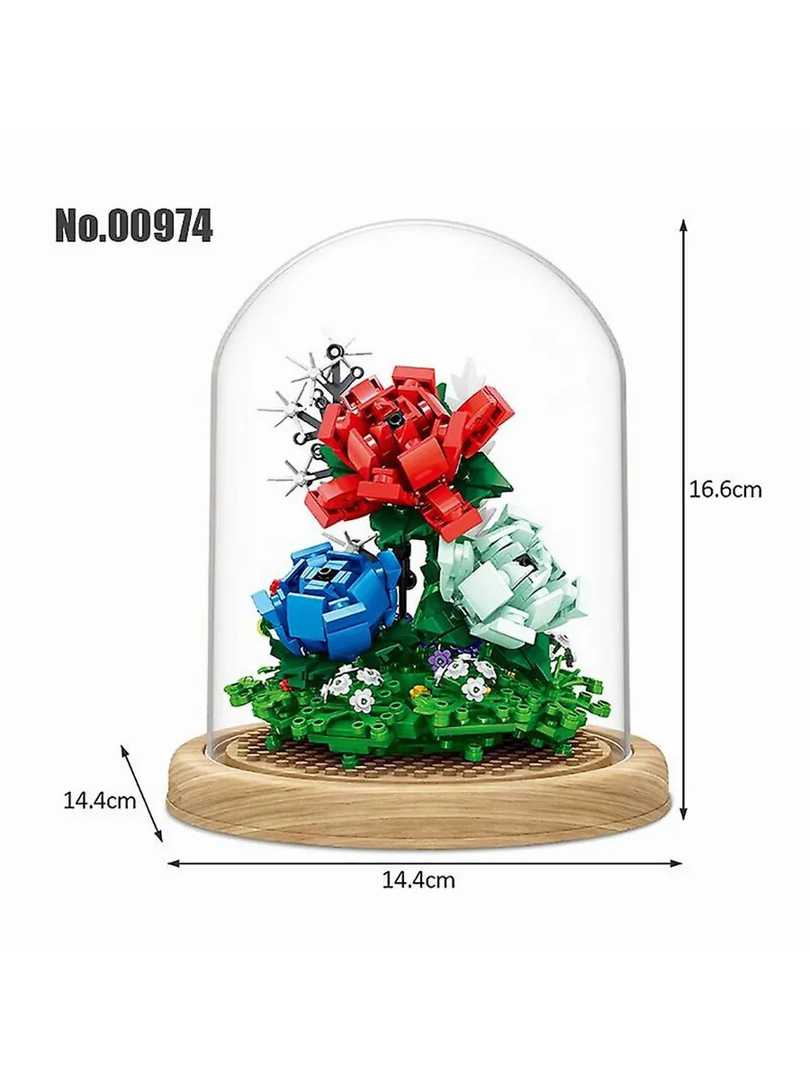 3D-конструктор «Розы в стеклянной колбе»