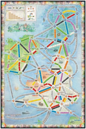 Расширение для настольной игры Ticket to Ride: Великобритания и Пенсильвания, Sovabooks, игровое поле и компоненты