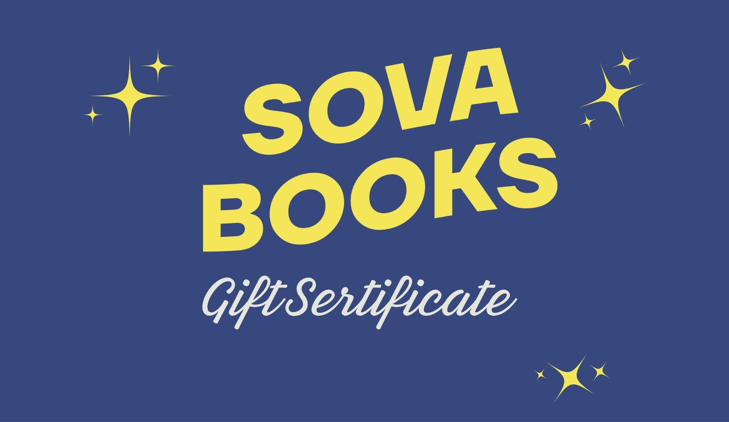 Электронный подарочный сертификат SOVABOOKS для настольных игр, изображение на фоне игровой доски и карт.