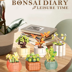 Набор конструкторов «Мини-суккуленты» (6 моделей, 520 деталей)