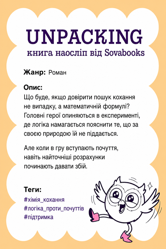 UNPACKING книга наосліп від SOVABOOKS -  Роман