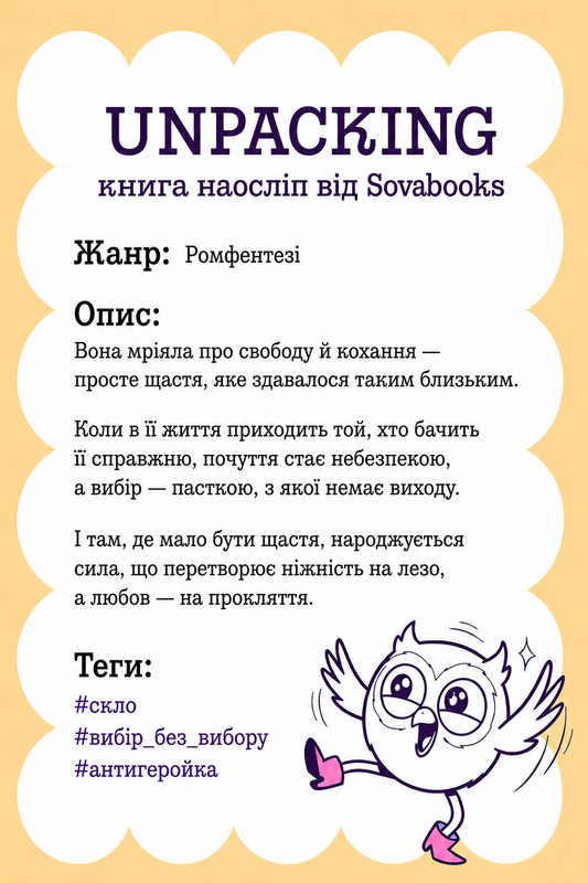UNPACKING книга наосліп від SOVABOOKS -  Ромфентезі