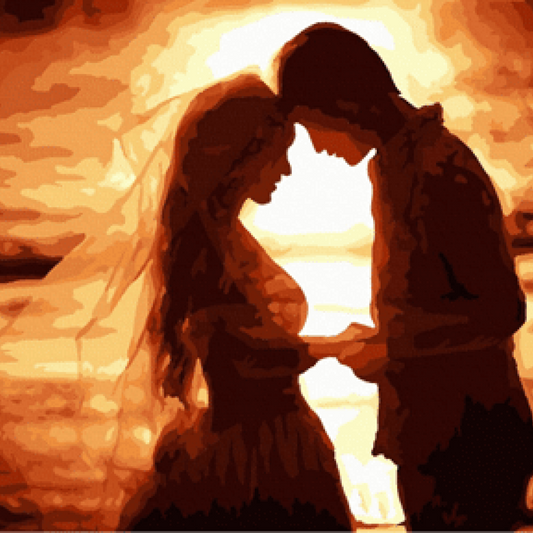 Картина по номерам  закат