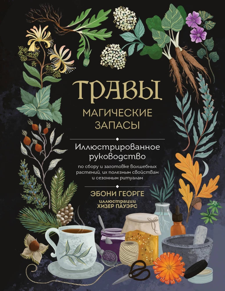 Травы. Магические запасы: иллюстрированное руководство по сбору и заготовке волшебных растений, их полезным свойствам и сезонным ритмам