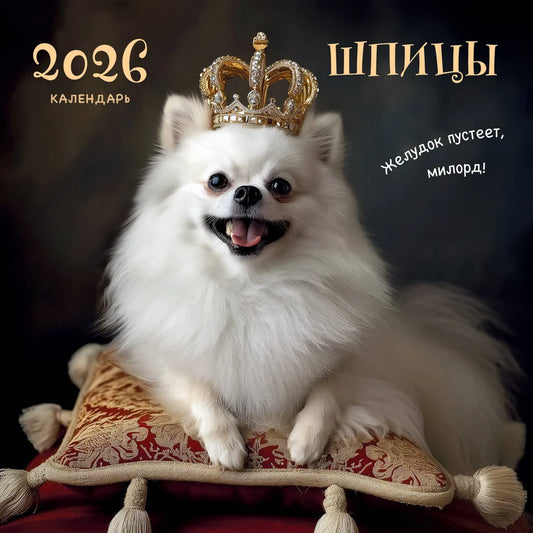 Шпицы. Календарь настенный на 2026 год (300х300)