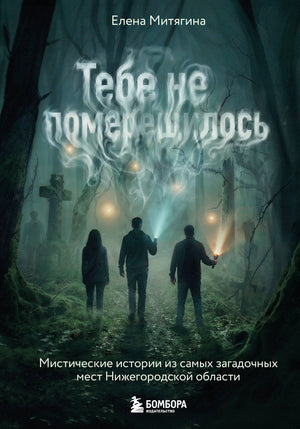 Книга "Тебе не померещилось" Мистические истории Нижегородской области, изданная Sovabooks, на обложке с мистическими иллюстрациями.
