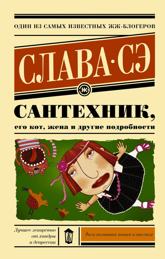 Обложка книги "Сантехник, его кот, жена и другие подробности" Sovabooks, современная российская художественная литература.