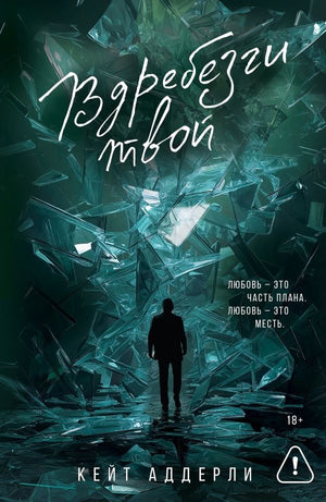 Фантастическая романтическая книга "Вдребезги твой" Аддерли К, российская художественная литература, обложка и страница с текстом
