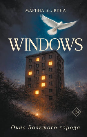 Современный роман "Windows. Окна Большого города" от Sovabooks, обложка книги с изображением городских окон и улиц.