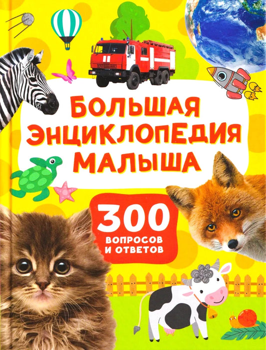 Большая энциклопедия малыша от Sovabooks с 300 вопросами и ответами, детская книга на русском языке, обложка и страницы