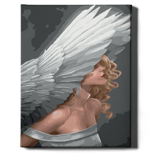 Картина по номерам девушка-лебедь