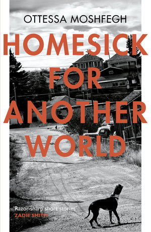 Книга "Homesick For Another World" Оцетты Мошфег, издание Sovabooks, обложка с иллюстрацией и названием на русском языке