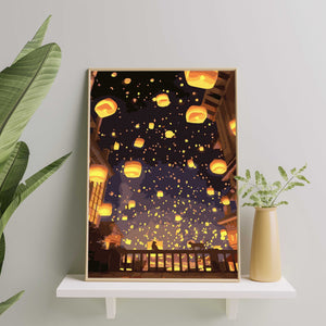 Картина по номерам Фонари в небе